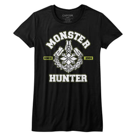 Monster Hunter-Mh2004-Black Ladies S/S T-Shirt - Black