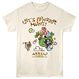 Monster Hunter-Airou From Mh-Natural Adult S/S T-Shirt - Natural