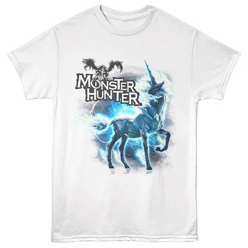 Monster Hunter Kirin Electricity White Adult T-Shirt