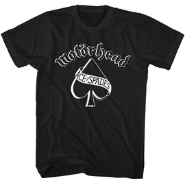 Motorhead-Motorhead Ace Of Spades-Black Adult S/S T-Shirt - Black
