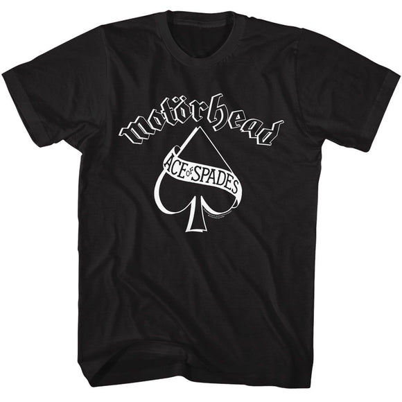 Motorhead-Motorhead Ace Of Spades-Black Adult S/S T-Shirt - Black