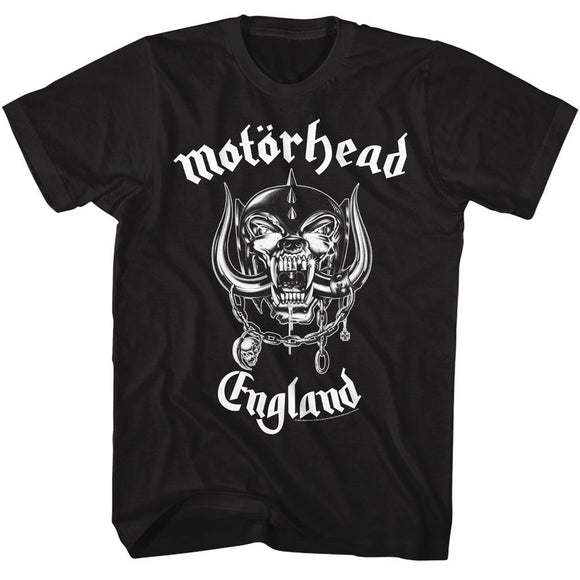 Motorhead-Motorhead England-Black Adult S/S T-Shirt - Black