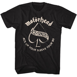 Motorhead-Motorhead Ace Tour 80-Black Adult S/S T-Shirt - Black