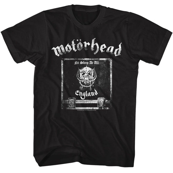 Motorhead-Motorhead No Sleep At All-Black Adult S/S T-Shirt - Black