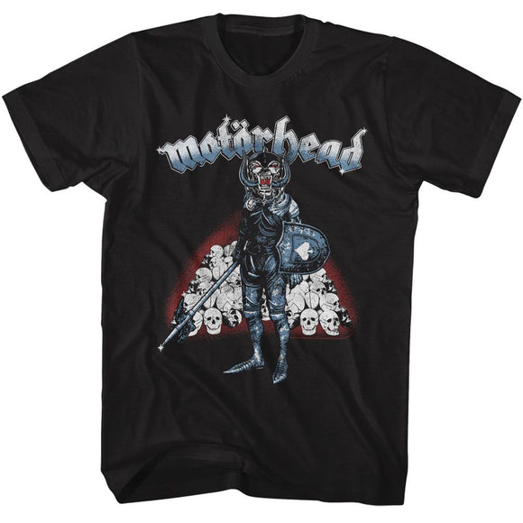 Motorhead-Motorhead War Pig Knight-Black Adult S/S T-Shirt - Black