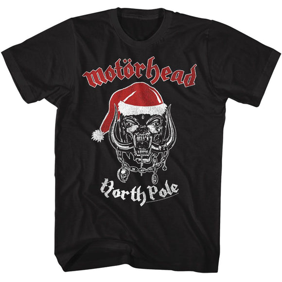 Motorhead-Motorhead North Pole-Black Adult S/S T-Shirt - Black