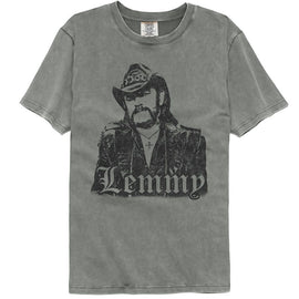 Motorhead-Motorhead Lemmy-Gray Adult S/S Comfort Color T-Shirt - Gray