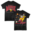 Mighty Mouse-Mighty Mouse Space F B-Black Adult S/S T-Shirt ***F&B***-S - Black