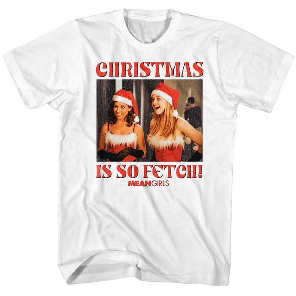 Mean Girls-Mean Girls Xmas So Fetch-White Adult S/S T-Shirt - White