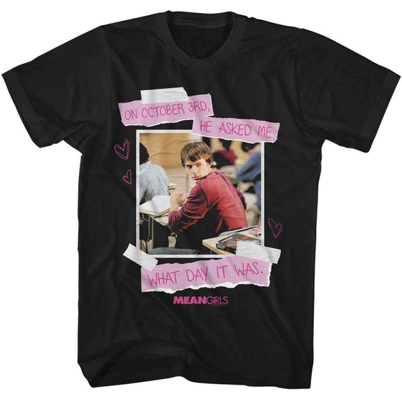 Mean Girls-Mean Girls October 3Rd-Black Adult S/S T-Shirt - Black