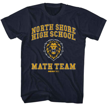 Mean Girls-Mean Girls North Shore Math Team-Navy Adult S/S T-Shirt - Navy