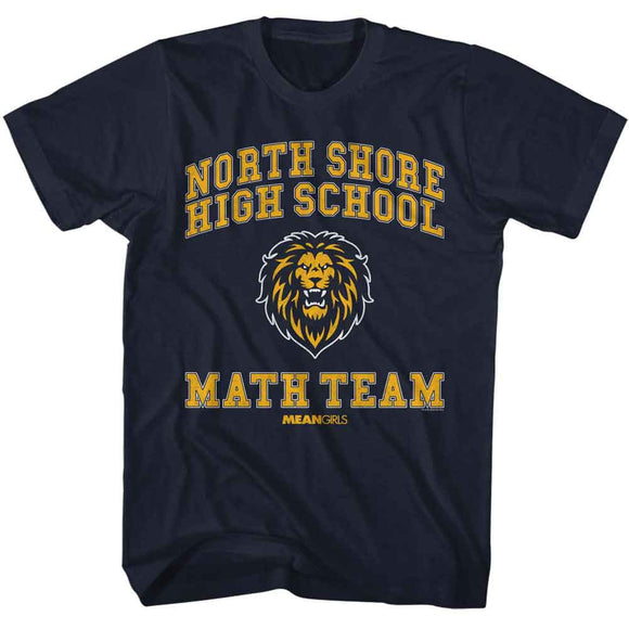 Mean Girls-Mean Girls North Shore Math Team-Navy Adult S/S T-Shirt - Navy