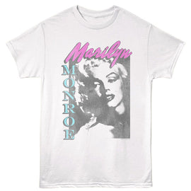 Marilyn Monroe-Marilyn Monroe Faces-White Adult S/S T-Shirt - White