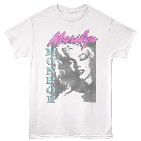 Marilyn Monroe-Marilyn Monroe Faces-White Adult S/S T-Shirt - White