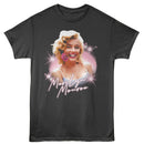 Marilyn Monroe-Marilyn Monroe Flower-Smoke Adult S/S T-Shirt - Smoke