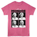 Marilyn Monroe-Marilyn Monroe 4 Photo-Retro Pink Heather Adult S/S T-Shirt - Retro Pink Heather