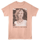 Marilyn Monroe-Marilyn Monroe Windswept-Peach Adult S/S T-Shirt - Peach