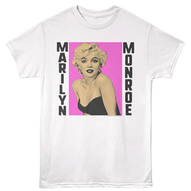 Marilyn Monroe-Marilyn Monroe-White Adult S/S T-Shirt - White