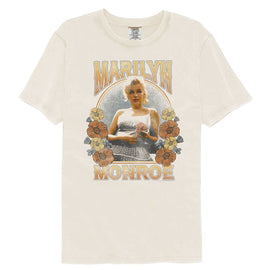 Marilyn Monroe-Marilyn Monroe Floral Arch-Ivory Adult S/S Comfort Color T-Shirt - Ivory