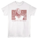 Marilyn Monroe-Marilyn Monroe Simple Box-White Adult S/S T-Shirt - White