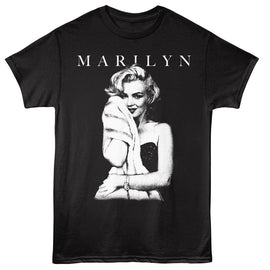 Marilyn Monroe-Marilyn Monroe Soft Hug-Black Adult S/S T-Shirt - Black