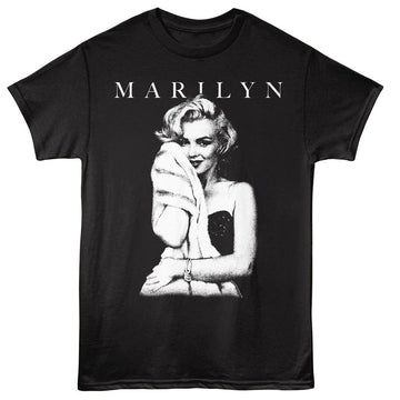 Marilyn Monroe-Marilyn Monroe Soft Hug-Black Adult S/S T-Shirt - Black