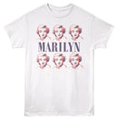 Marilyn Monroe-Marilyn Monroe Repeat-White Adult S/S T-Shirt - White