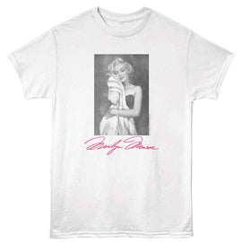 Marilyn Monroe-Marilyn Monroe Blanket-White Adult S/S T-Shirt - White