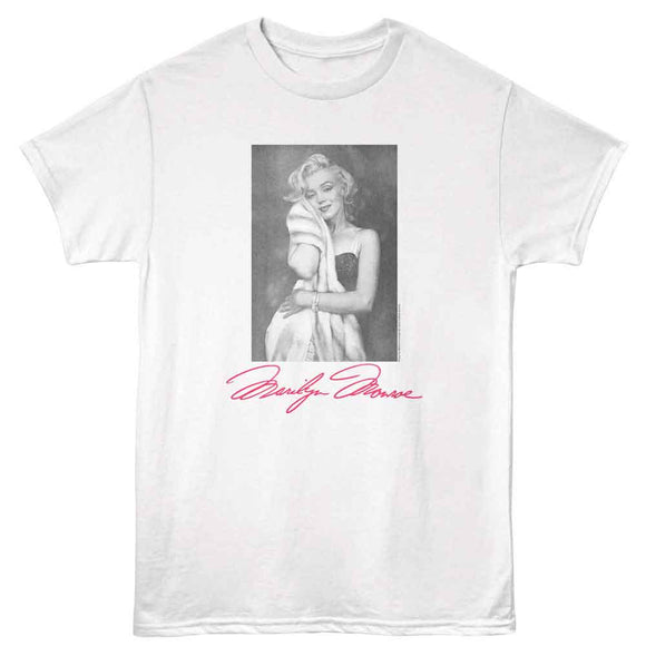 Marilyn Monroe-Marilyn Monroe Blanket-White Adult S/S T-Shirt - White