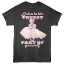 Marilyn Monroe-Marilyn Monroe Listen To The Truest-Smoke Adult S/S T-Shirt - Smoke