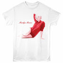 Marilyn Monroe Floor Pose White Adult T-Shirt