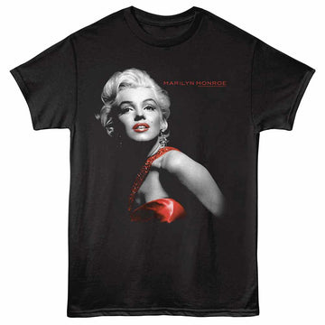 Marilyn Monroe Glamorous Black Adult T-Shirt