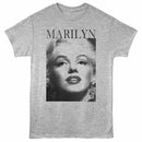Marilyn Monroe Face Gray Heather Adult T-Shirt
