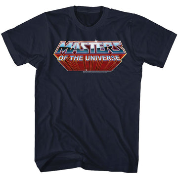 Masters Of The Universe-Logo-Navy Adult S/S T-Shirt - Navy
