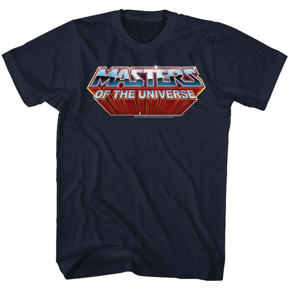 Masters Of The Universe-Logo-Navy Adult S/S T-Shirt - Navy