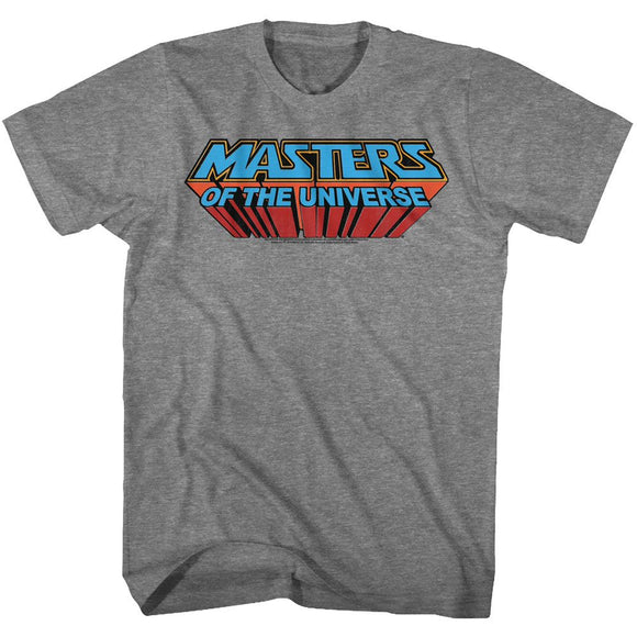 Masters Of The Universe-Logoretro-Graphite Heather Adult S/S T-Shirt - Graphite Heather