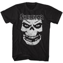 Masters Of The Universe-Skeletor Face-Black Adult S/S T-Shirt - Black