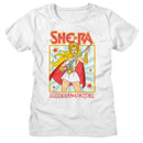 Masters Of The Universe-Motu She Ra Square-White Ladies S/S T-Shirt - White