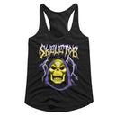 Masters Of The Universe-Motu Skeletor Lightning-Black Ladies Slimfit Racerback-S - Black
