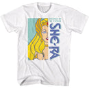 Masters Of The Universe-Motu She Ra Crop-White Adult S/S T-Shirt - White