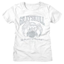 Masters Of The Universe-Motu Grayskull Collegiate-White Ladies S/S T-Shirt - White
