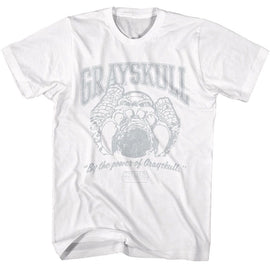 Masters Of The Universe-Motu Grayskull Collegiate-White Adult S/S T-Shirt - White