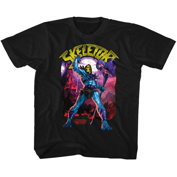 Masters Of The Universe-Skeletor-Black Toddler S/S T-Shirt-3T - Black