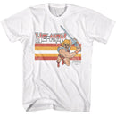 Masters Of The Universe-Motu Battle Charge-White Adult S/S T-Shirt - White