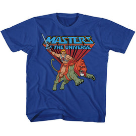 Masters Of The Universe-Ride Into Battle-Royal Toddler S/S T-Shirt-2T - Royal