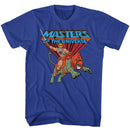 Masters Of The Universe-Ride Into Battle-Royal Adult S/S T-Shirt - Royal