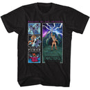 Masters Of The Universe-Motu Masters Squares-Black Adult S/S T-Shirt - Black