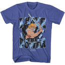 Masters Of The Universe-Motu He Man Breakthrough-Royal Heather Adult S/S T-Shirt - Royal Heather