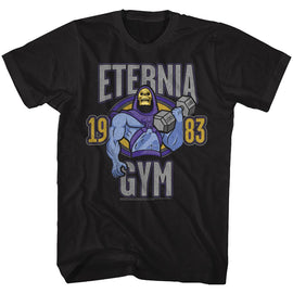 Masters Of The Universe-Eternia Gym-Black Adult S/S T-Shirt - Black