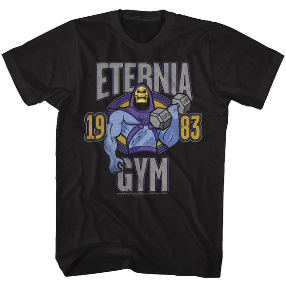 Masters Of The Universe-Eternia Gym-Black Adult S/S T-Shirt - Black